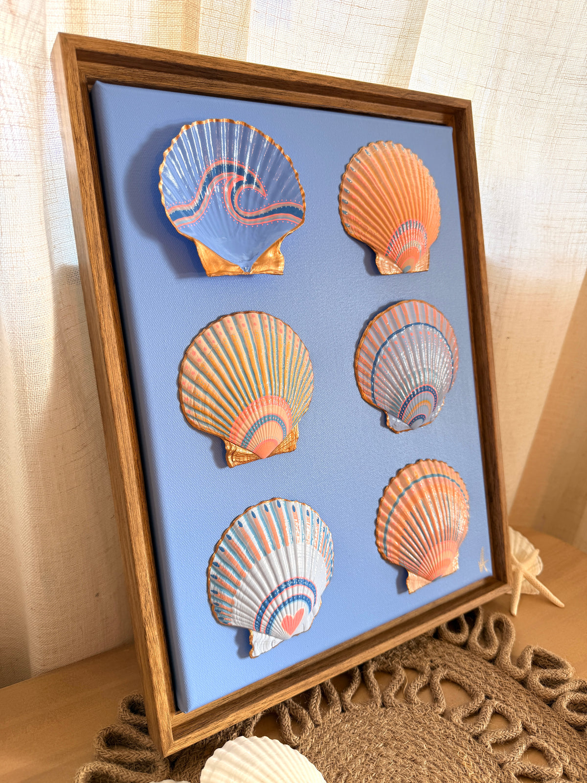 Love You to the Ocean & Back — Original Seashell Artwork