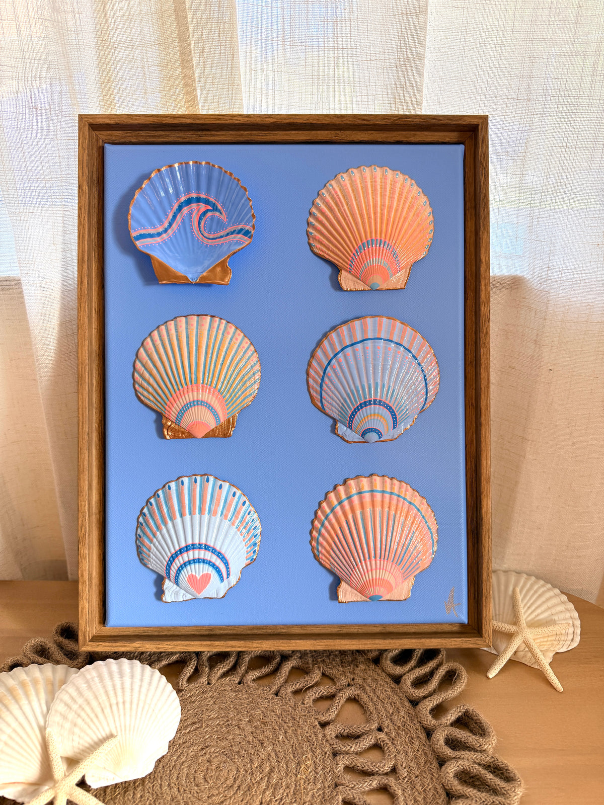 Love You to the Ocean & Back — Original Seashell Artwork